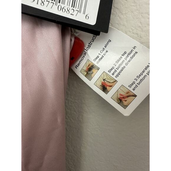 New Ieena For Mac Duggal Pink One Shoulder V-Neck Draped Dress 55398 Size 6 - Picture 6 of 9